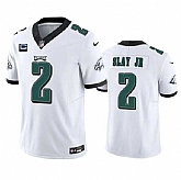 Men & Women & Youth Philadelphia Eagles #2 Darius Slay JR White 2023 F.U.S.E. With 2-Star C Patch Vapor Untouchable Limited Jersey,baseball caps,new era cap wholesale,wholesale hats